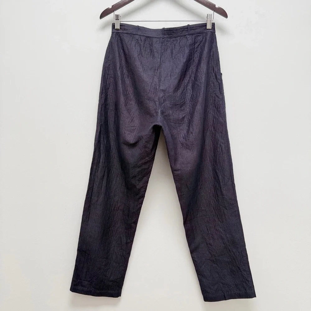 Maku Textiles Kuntani Silk Cotton Dyed Pants Blue Size 30